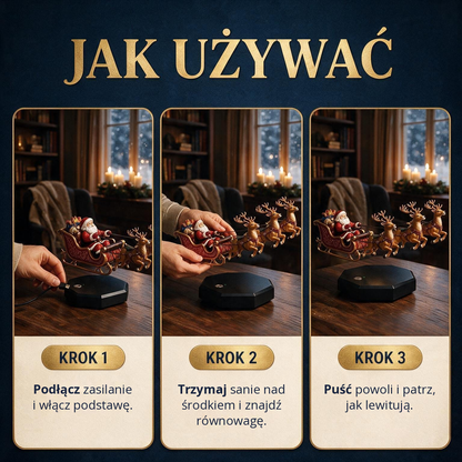 LewitSanki™ Lewitujące Sanie Mikołaja